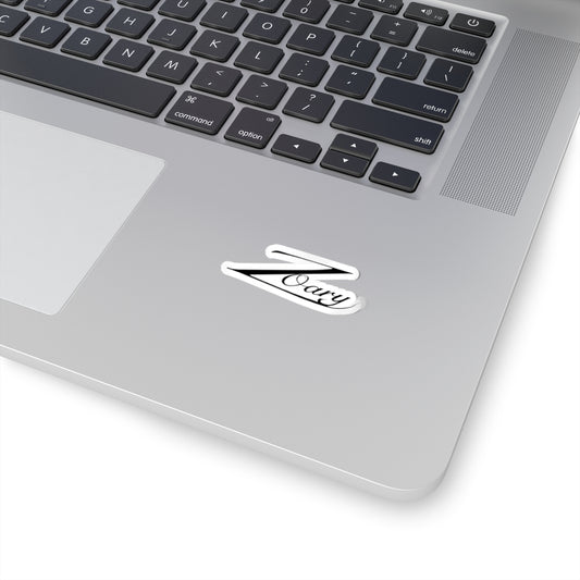 Zary Script Name Sticker — Elegant Kiss-Cut Laptop Decal