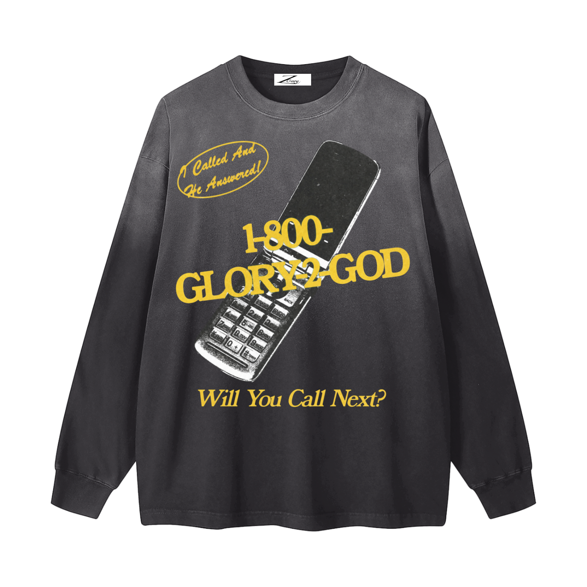 Gradient Washed Long Sleeve T-Shirt