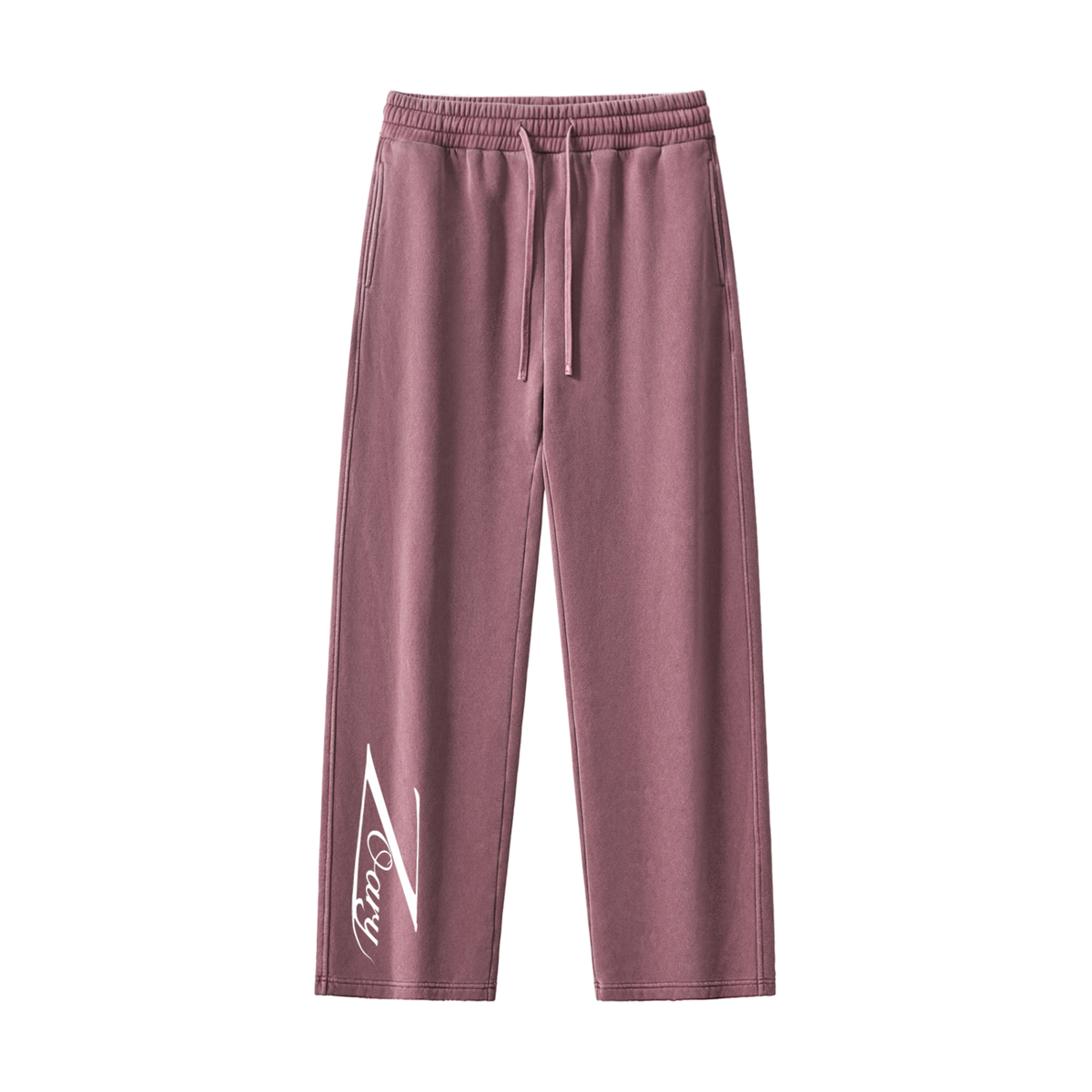 Frayed Enzyme Washed Fleece Sweatpants