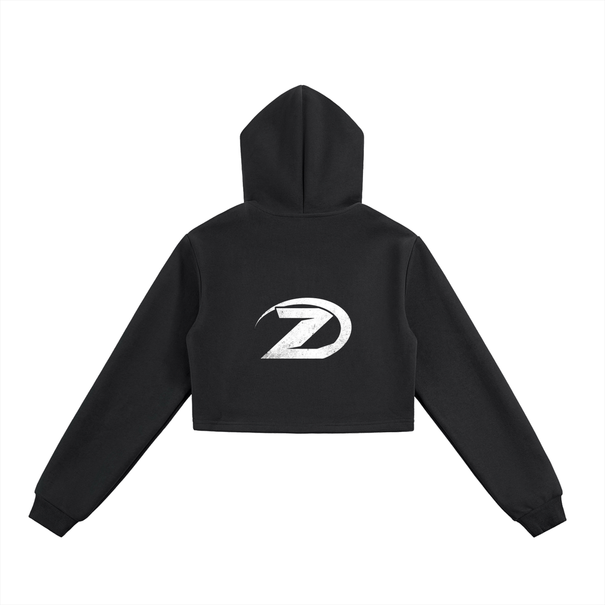 Essential Cropped Zip-Up Hoodie