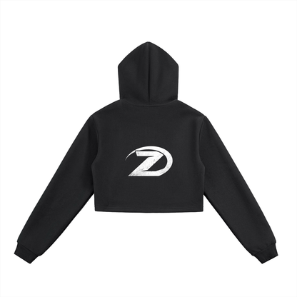 Essential Cropped Zip-Up Hoodie