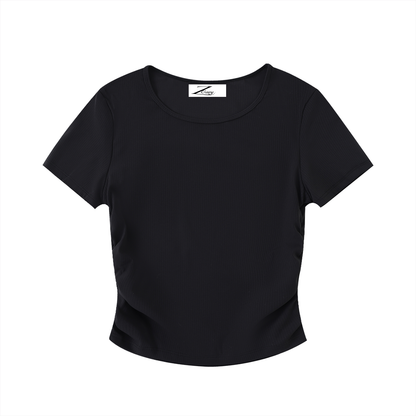 Ruched Bodycon Crop Top