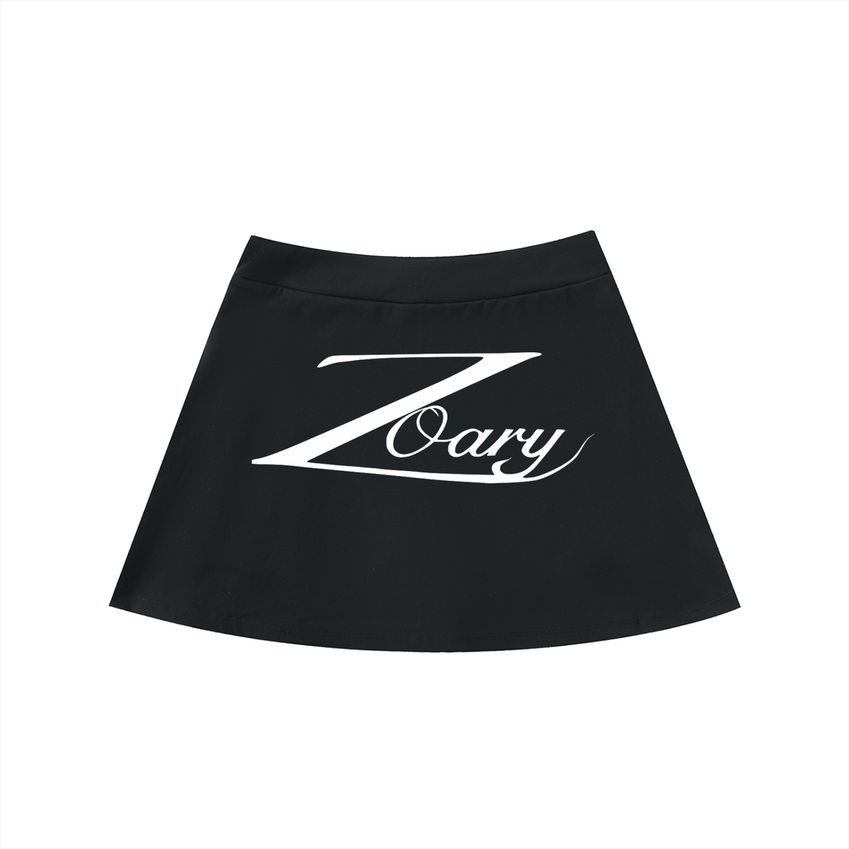High-Waist Pocketed A-Line Skirt