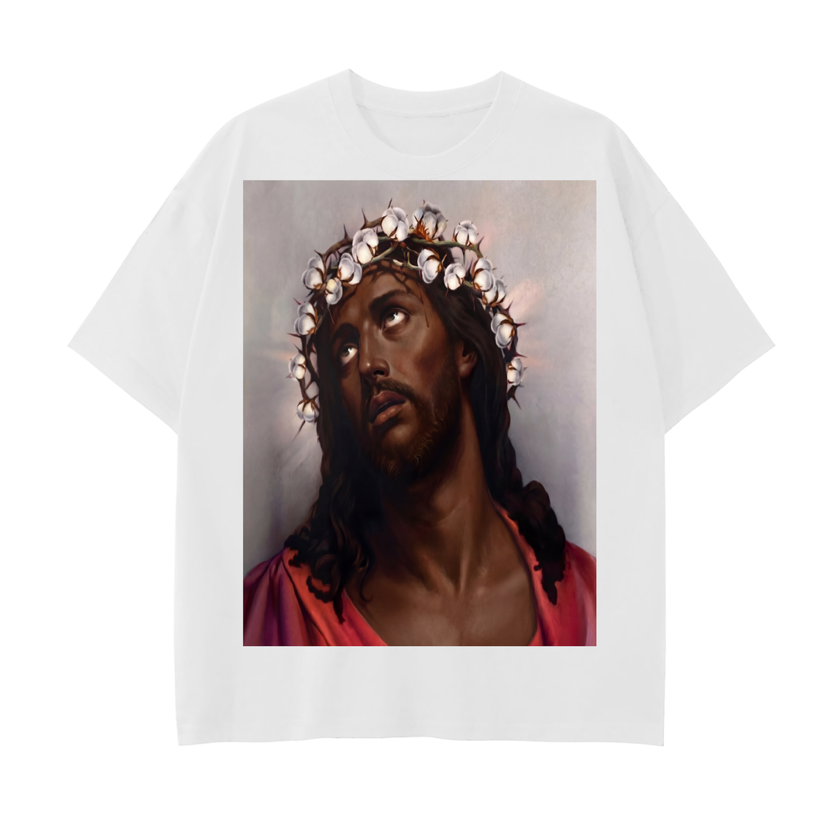Drop Shoulder Cotton T-Shirt