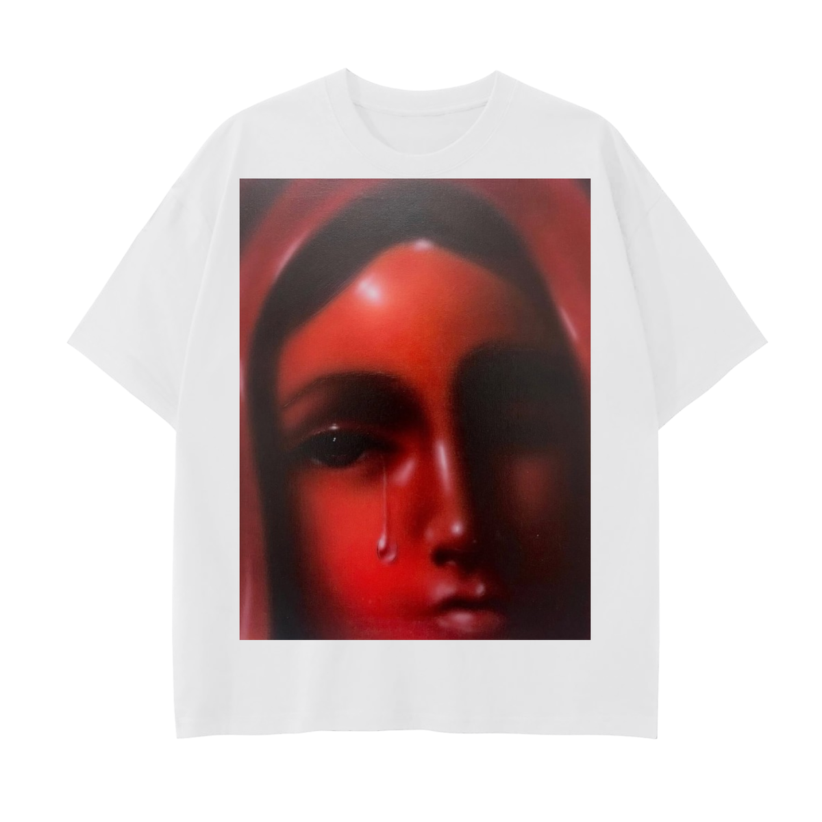Drop Shoulder Cotton T-Shirt
