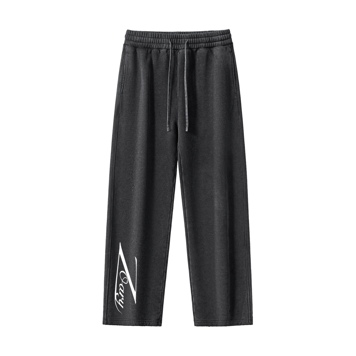Frayed Enzyme Washed Fleece Sweatpants