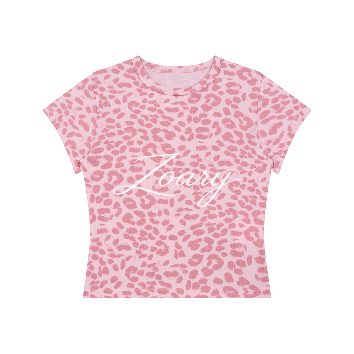 Women’s Leopard Print Crop T-Shirt