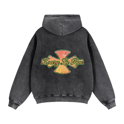 Zip-Through Boxy Fleece Hoodie
