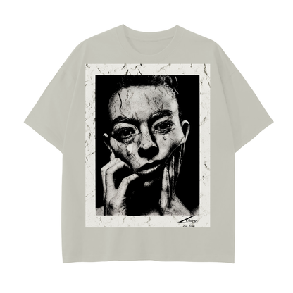 Drop Shoulder Cotton T-Shirt