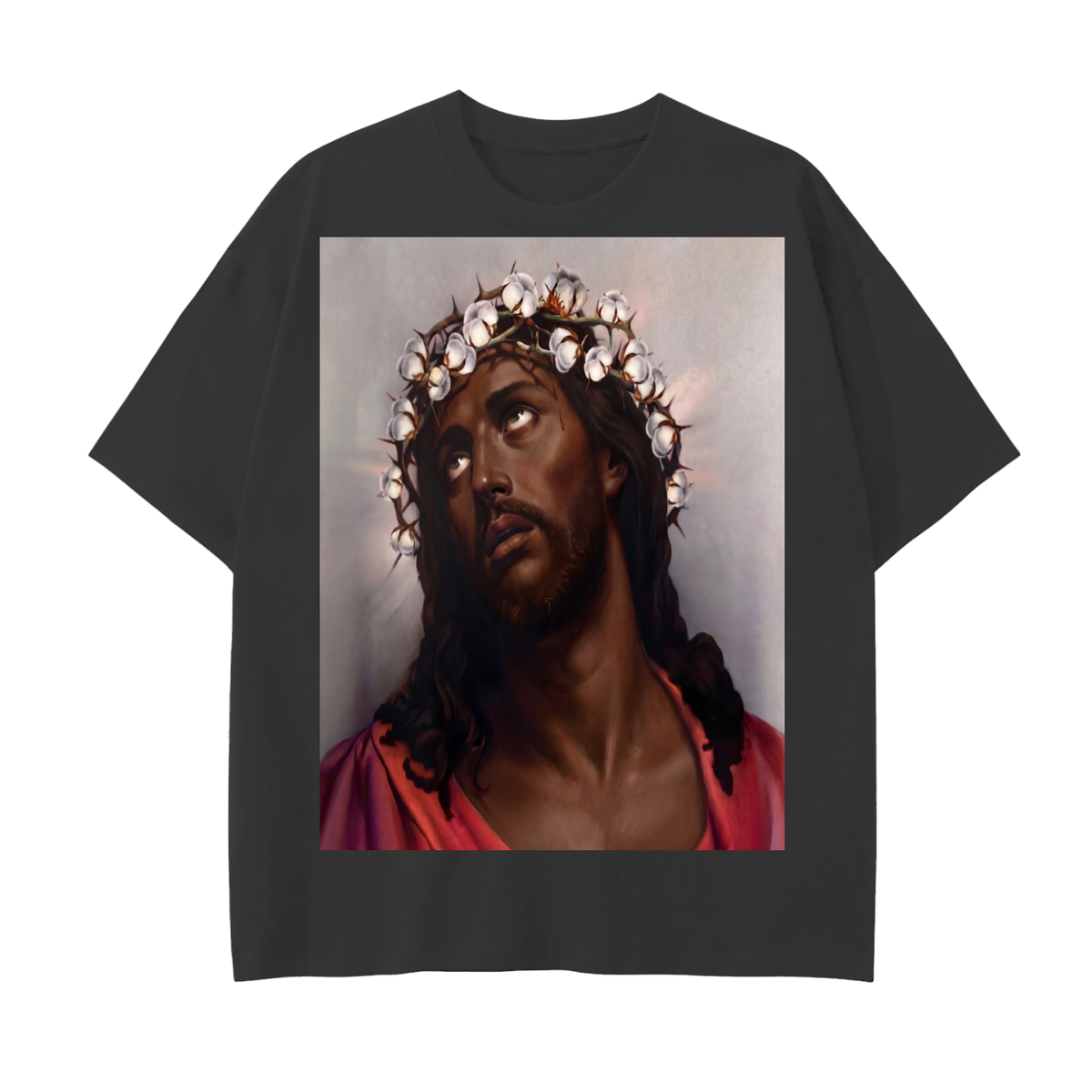 Drop Shoulder Cotton T-Shirt