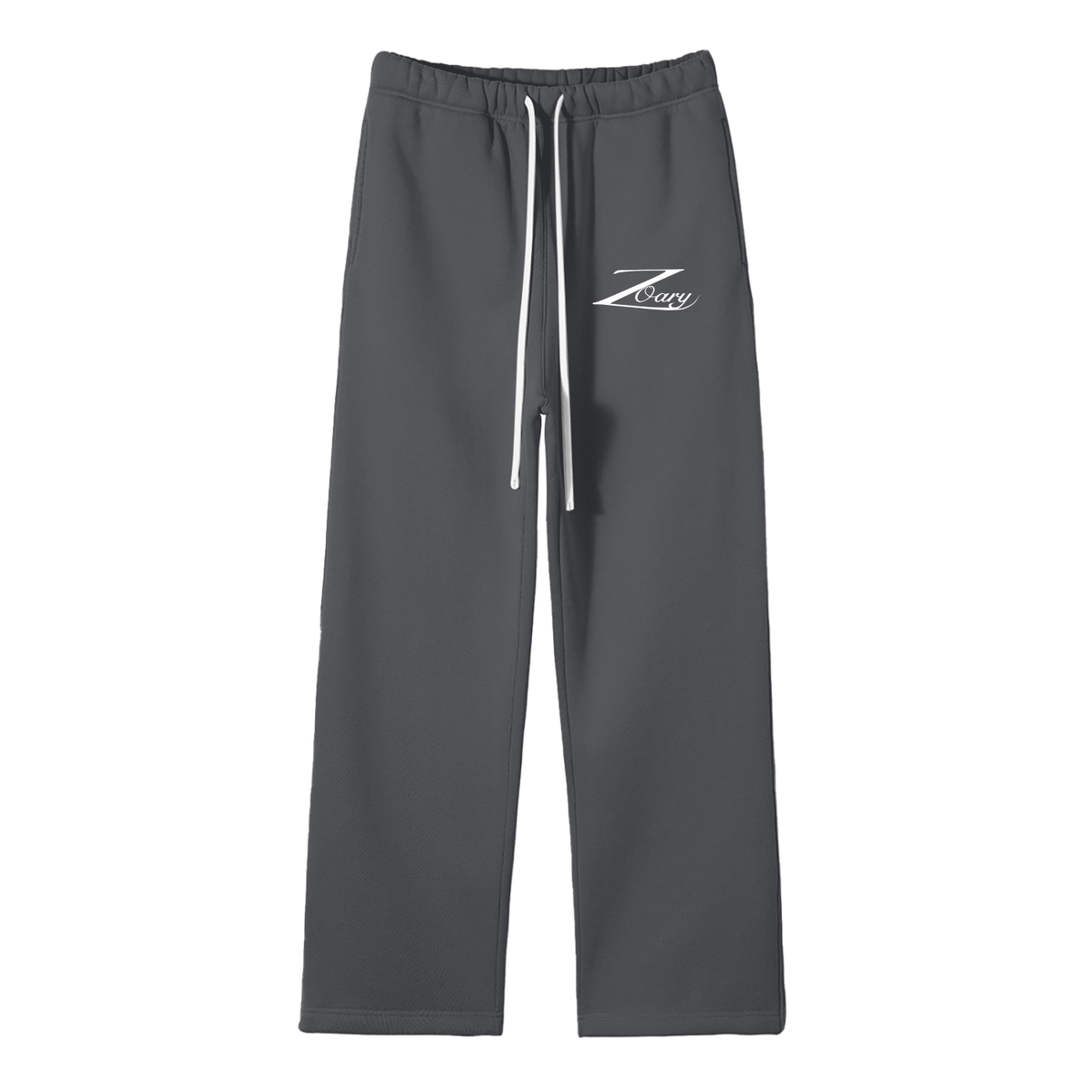 Unisex Solid Color Fleece Straight Leg Pants