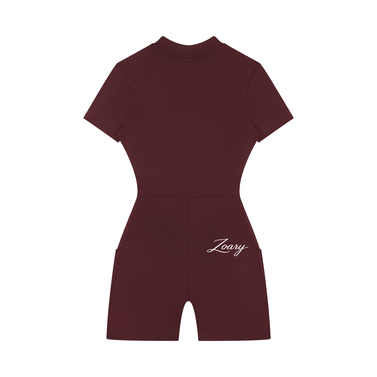 Women's Quarter-Zip Short Sleeve Romper