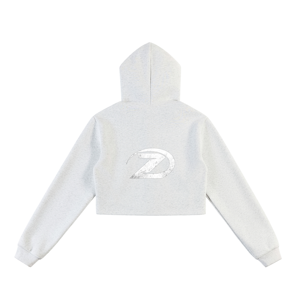 Essential Cropped Zip-Up Hoodie