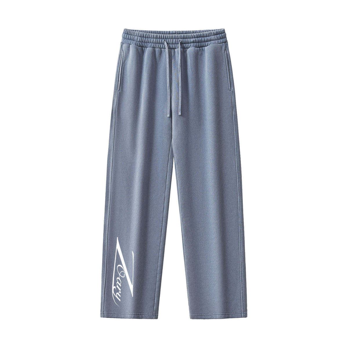 Frayed Enzyme Washed Fleece Sweatpants