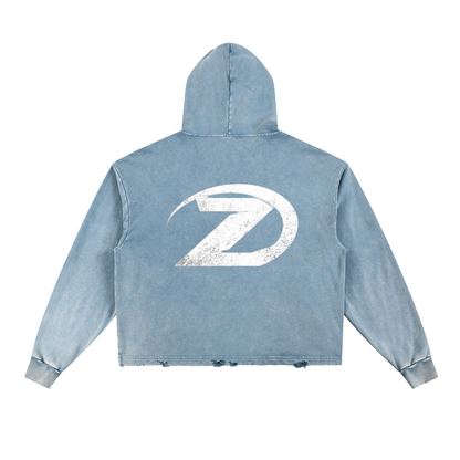 “Zoary” Light blue Hoodie