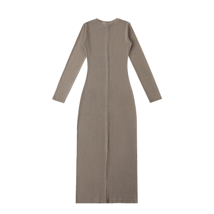 “Zoary” Slit Maxey Dress