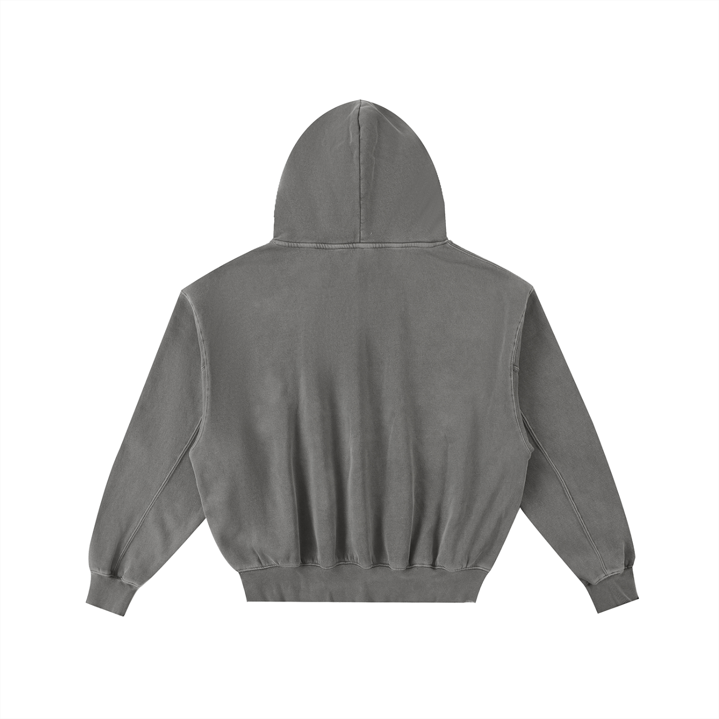 “Zoary”Frayed Enzyme Washed Fleece Hoodie