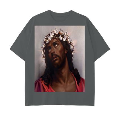 Drop Shoulder Cotton T-Shirt