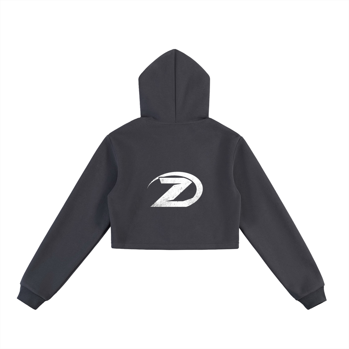 Essential Cropped Zip-Up Hoodie