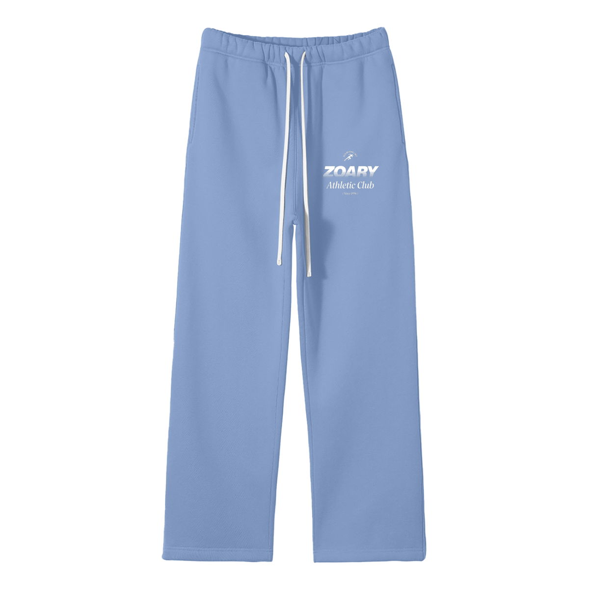 Unisex Solid Color Fleece Straight Leg Pants