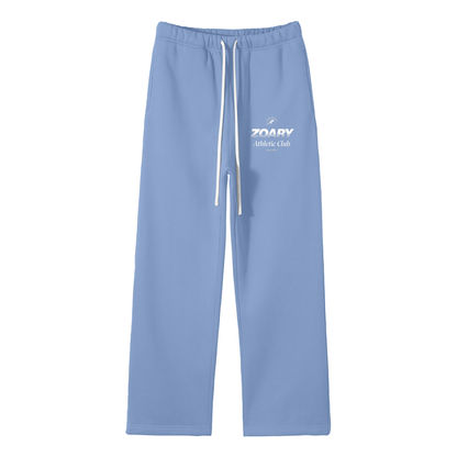 Unisex Solid Color Fleece Straight Leg Pants
