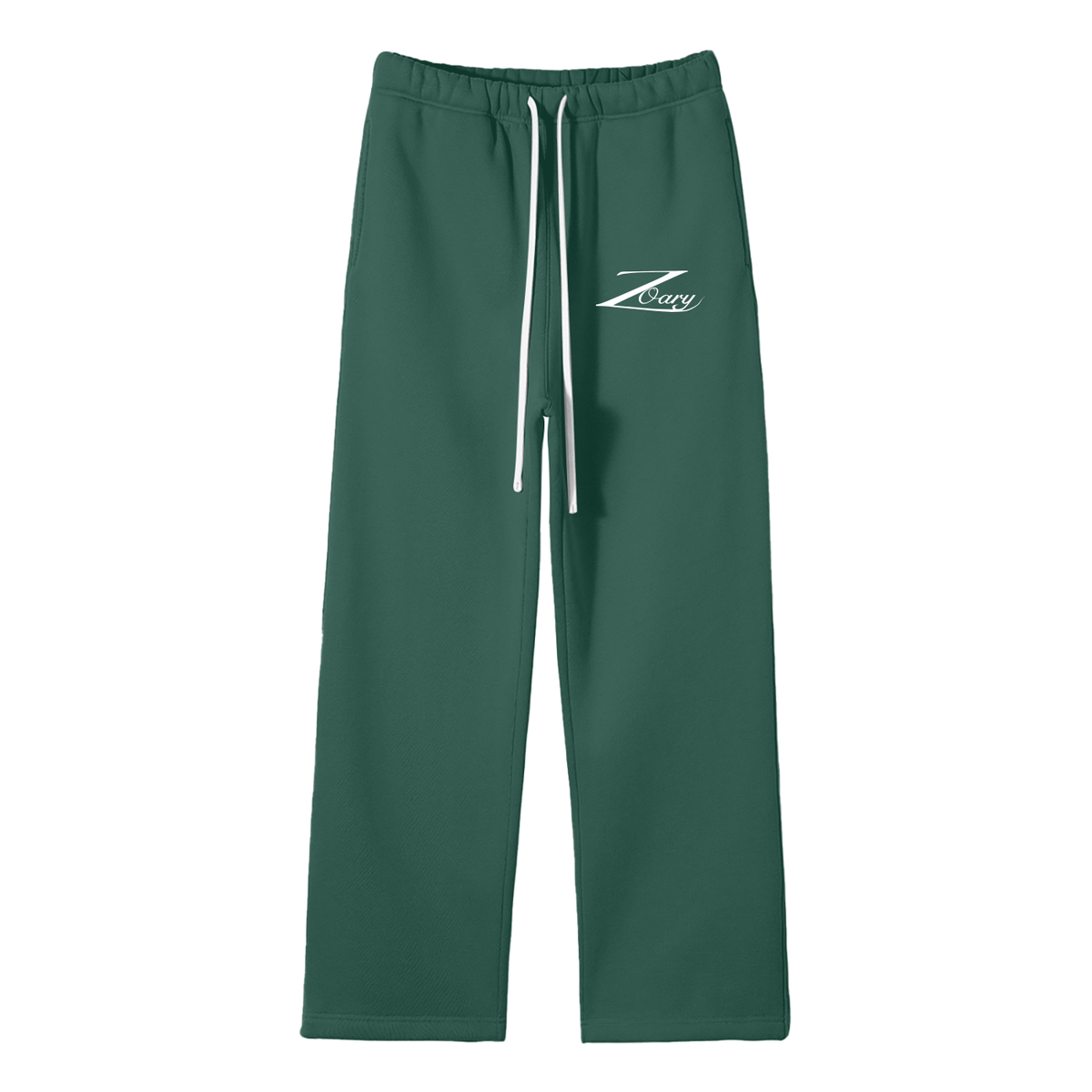 Unisex Solid Color Fleece Straight Leg Pants