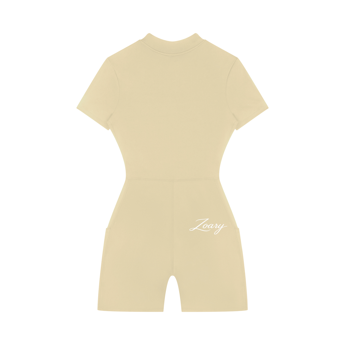 Women's Quarter-Zip Short Sleeve Romper