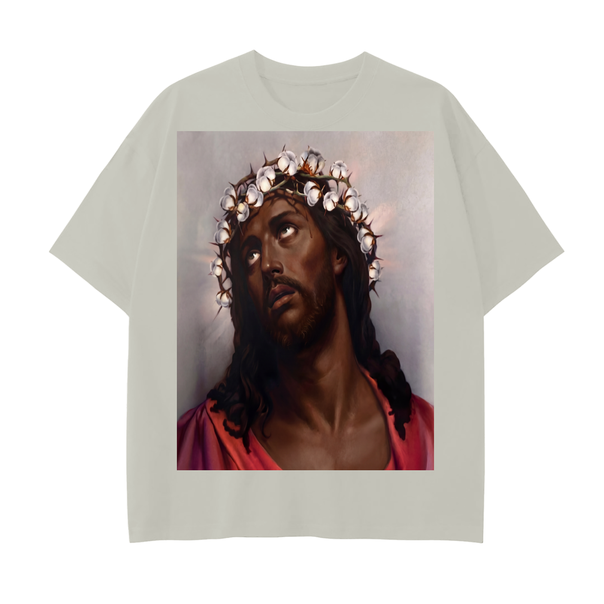 Drop Shoulder Cotton T-Shirt
